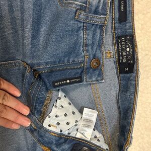 Lucky Brand Zoe Skinny Jeans Youth Size 14 Adjustable Waist Medium Wash